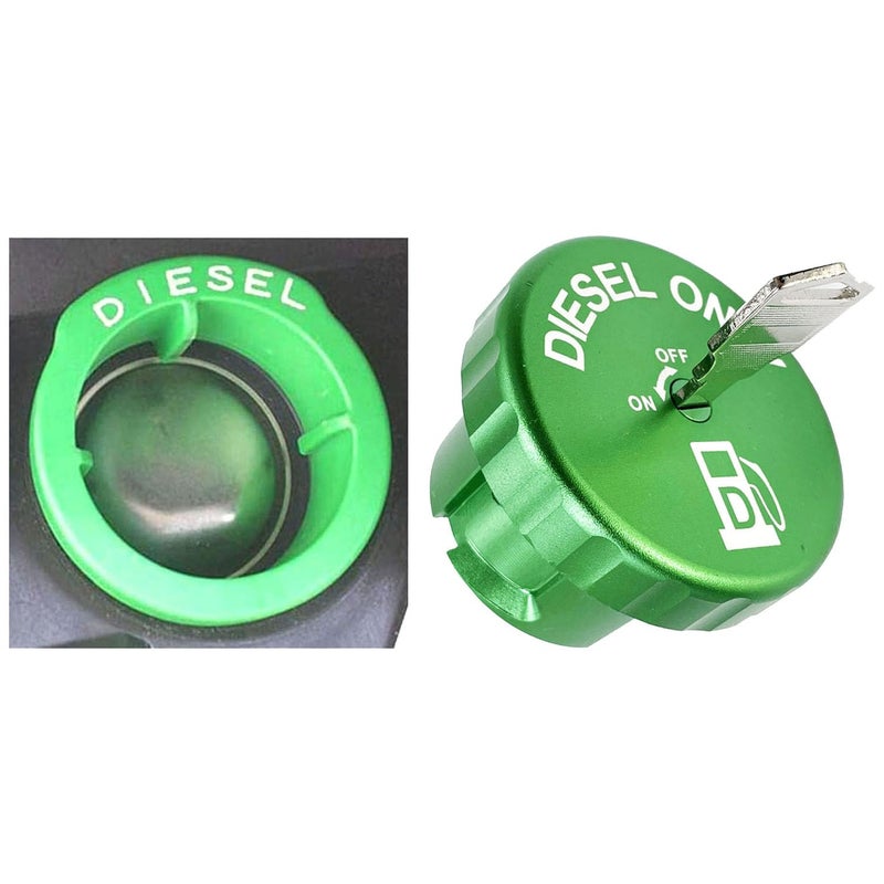 DOCA Diesel cap for Dodge, for 2019-2025 Dodge Ram Truck 1500 2500 3500-Green - Image 2